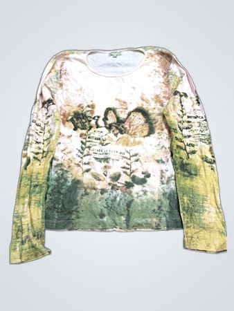 Botanica Long Sleeve Botanical Print Top