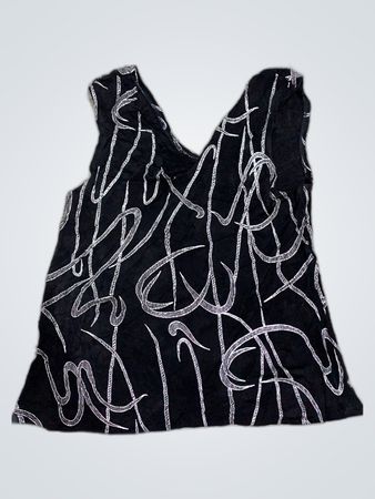 Unbranded Black Graphic Tank Top