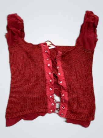 Red Knit Top