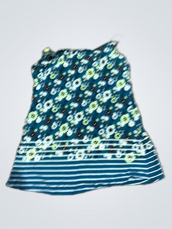 Blue Floral Tank Top