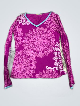 Desigual Printed Long-Sleeve Blouse