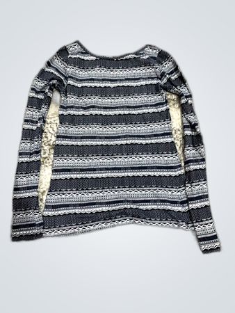 Unbranded Striped Long-Sleeve Knit Top