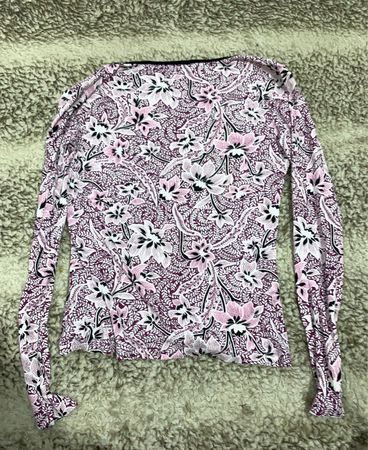 Printed Wrap Blouse