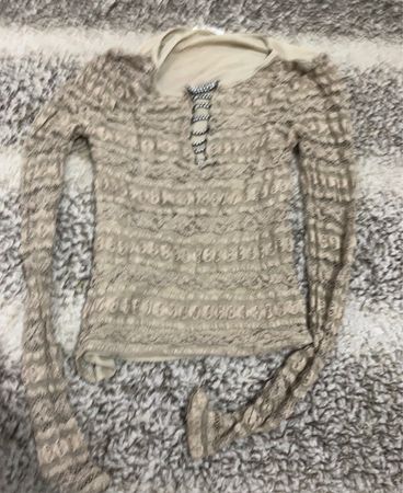 Unbranded Lace-Up Knit Cardigan