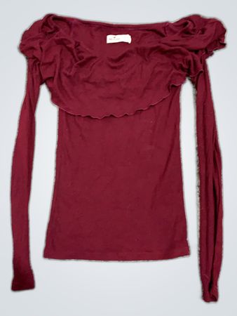 Hollister Ruffle Sleeve Blouse