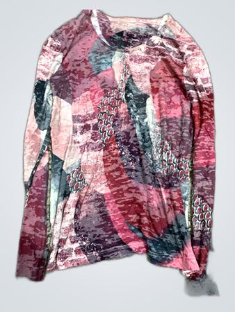 Printed Long Sleeve Blouse