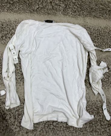 Zara Long Sleeve Buckle Strap Top