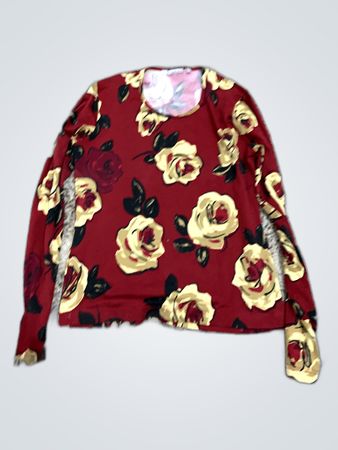 Printed Floral Long-Sleeve Blouse