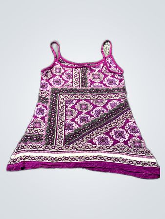 Purple Floral Patterned Cami Top