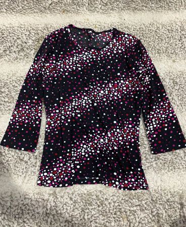 Printed Long Sleeve Blouse