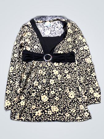 Dolce & Gabbana Floral Print Long-Sleeve Blouse