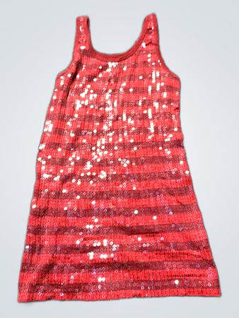 Red Sequined Tank Top