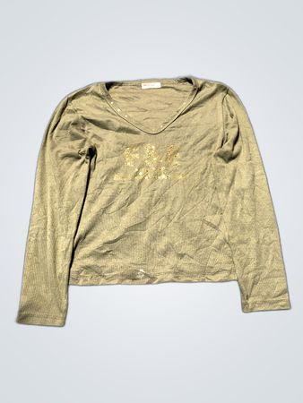 Free People Sequin FAME Long Sleeve Top
