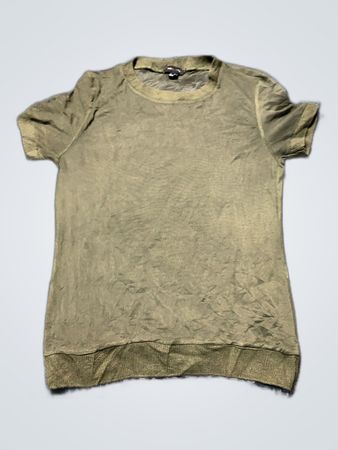 Zara Olive Green Short-Sleeve Top