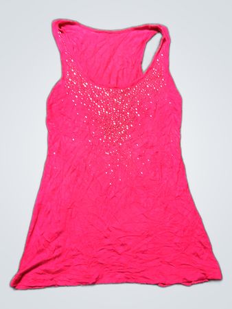 Pink Rhinestone Tank Top