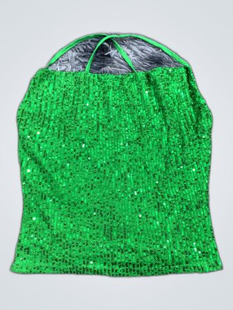 Green Sequined Halter Top