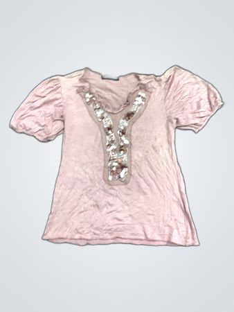 Pink Embellished Blouse