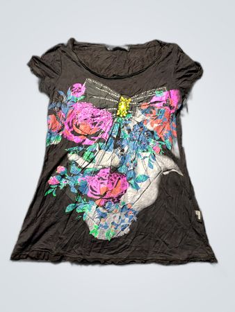 Moschino Floral Print Short Sleeve T-Shirt