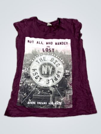Unbranded Purple Graphic T-Shirt