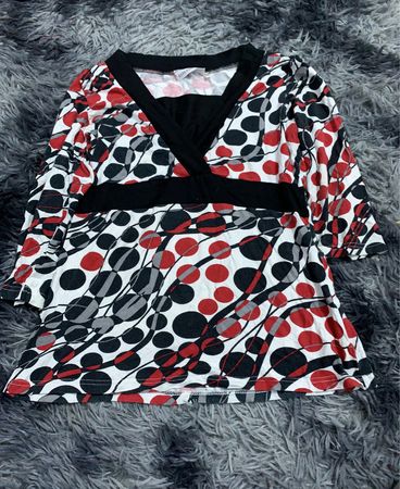 LOFT Printed Wrap Blouse