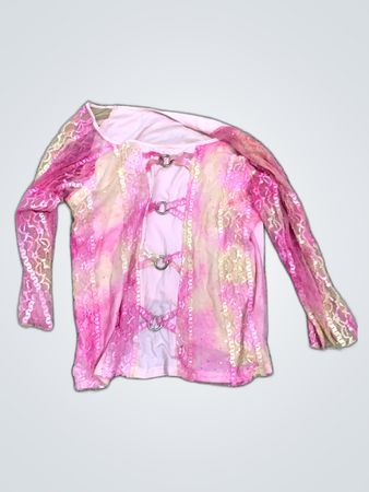 Unbranded Pink Sequin Long-Sleeve Top