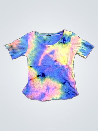 H&M Tie-Dye Short Sleeve Top