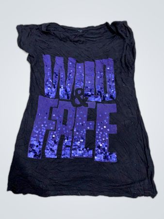 Unbranded Wild & Free Sequined Graphic T-Shirt