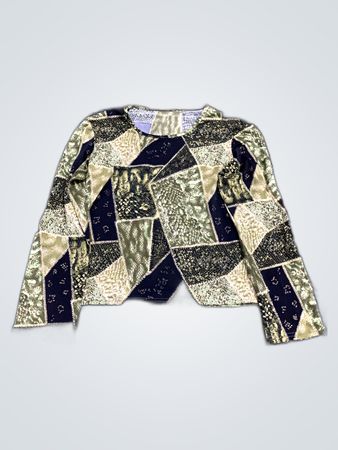 Unbranded Patchwork Long-Sleeve Top