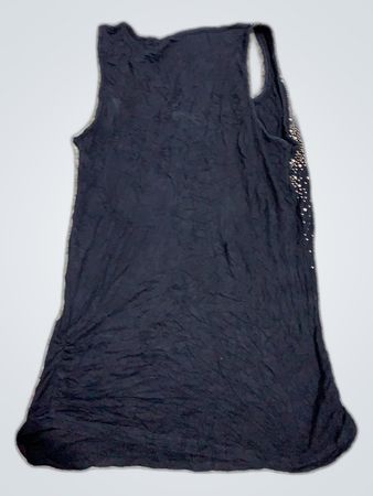 Black Rhinestone Tank Top