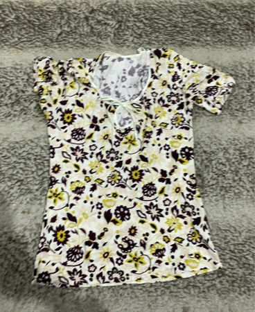 Unbranded Floral Print Short Sleeve Blouse