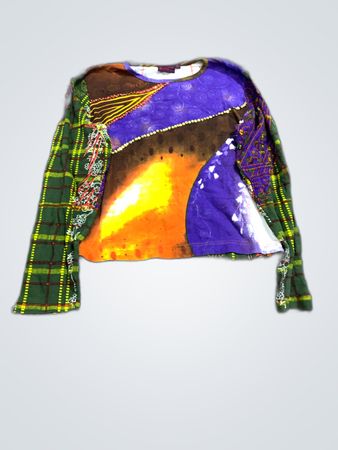 Vivienne Westwood Multicolor Patchwork Long-Sleeve Top