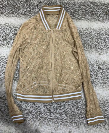 Lace Bomber Jacket