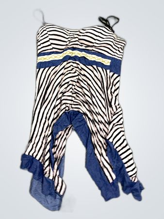 Unbranded Striped Bustier Mini Dress