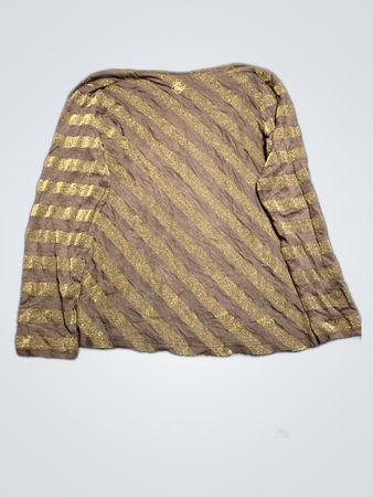 Guess Metallic Striped Long Sleeve Top