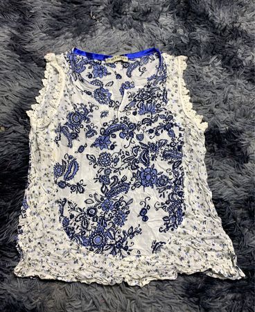 Free People Floral Lace Cami Top