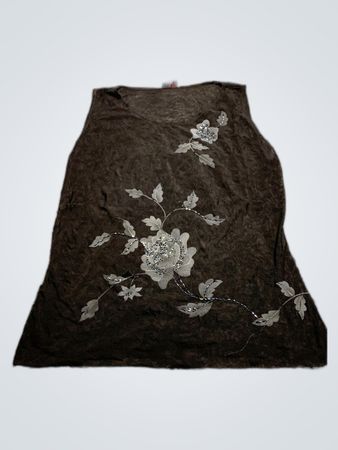 Embroidered Floral Sleeveless Top