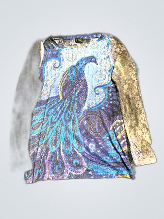 Peacock Design T-Shirt