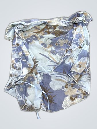 Unbranded Floral Print Sheer Blouse