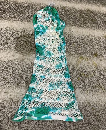 Unbranded Tie-Dye Mesh Mini Dress