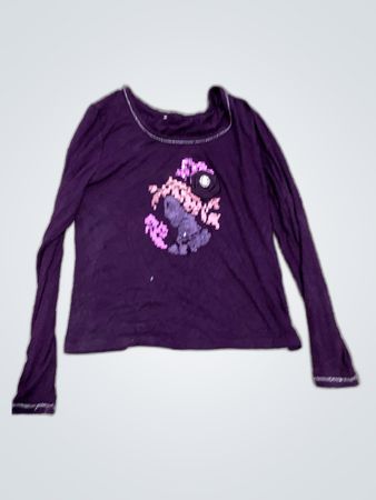Unbranded Purple Embroidered Long Sleeve Top