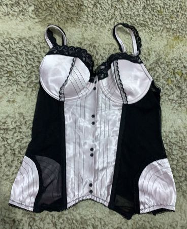 Black and White Corset