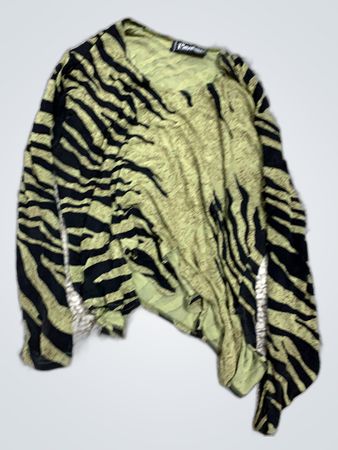 Zara Zebra Print Long Sleeve Top
