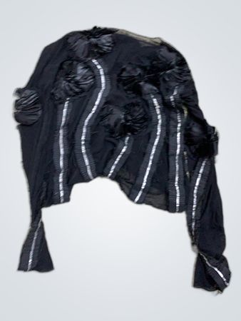 Black Sheer Long Sleeve Blouse
