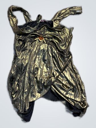 Unbranded Metallic Gold Mini Dress