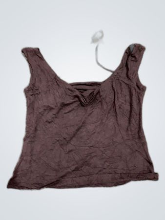 PINK Brown Halter Tank Top