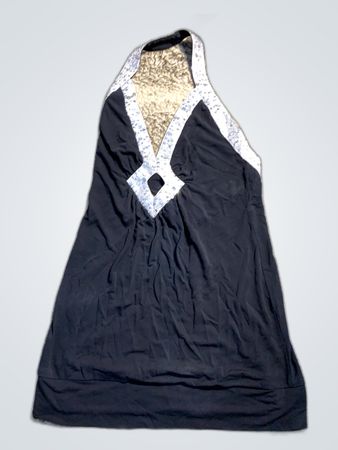 Black Halter Neck Tank Top