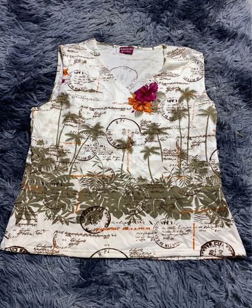 Biaggini Tropical Print Tank Top