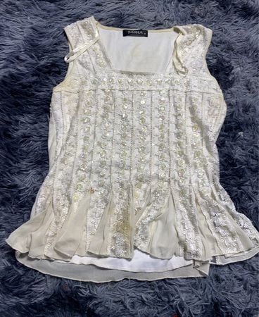 Sasha Embroidered Sleeveless Top