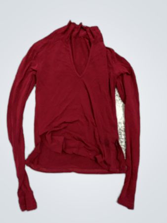 Red Long-Sleeve Top