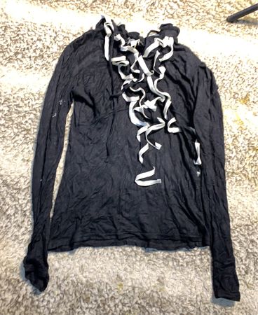 Black Long-Sleeve Top